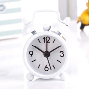 MINI CUTE ALARM CLOCK-WHITE